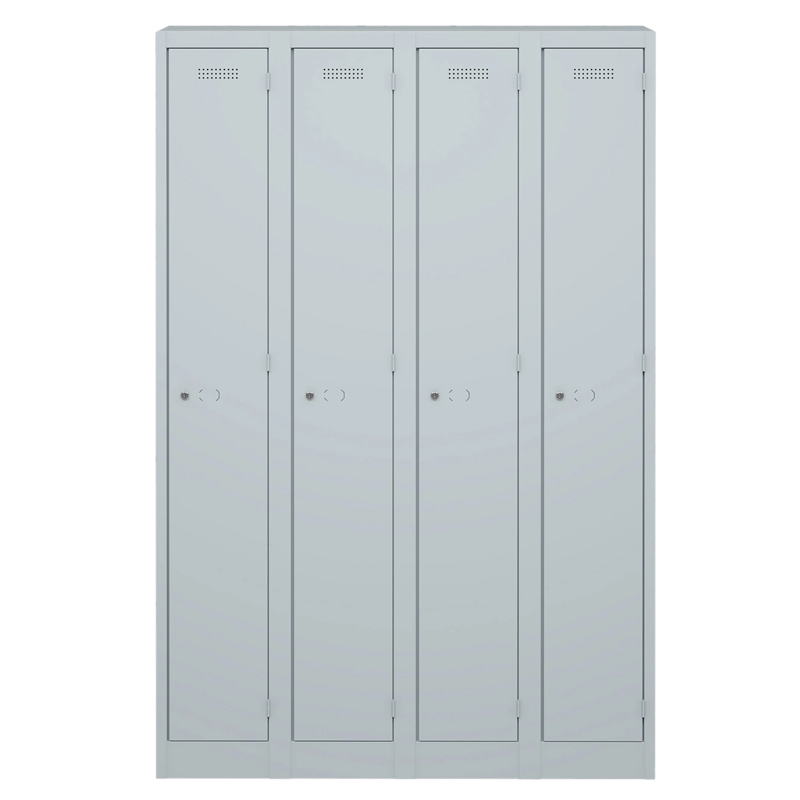 BISLEY Primary Locker Garderoben- Schließfachschrank • 4 Abteile > 600 mm Tief