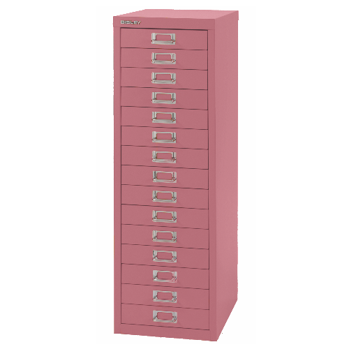 BISLEY MultiDrawer Schubladenschrank 39er Serie DIN A4 > 15 Schubladen à H 51 mm