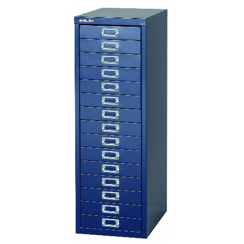 BISLEY MultiDrawer Schubladenschrank 39er Serie DIN A4 > 15 Schubladen à H 51 mm