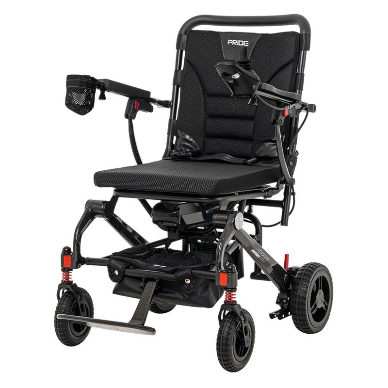 PRIDE Jazzy Carbon Ultra-Lite Elektrorollstuhl > nur 14,5 kg • Bis zu 6 km/h